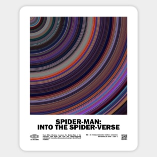 minimal_Into the Spiderverse Circular Movie Sticker